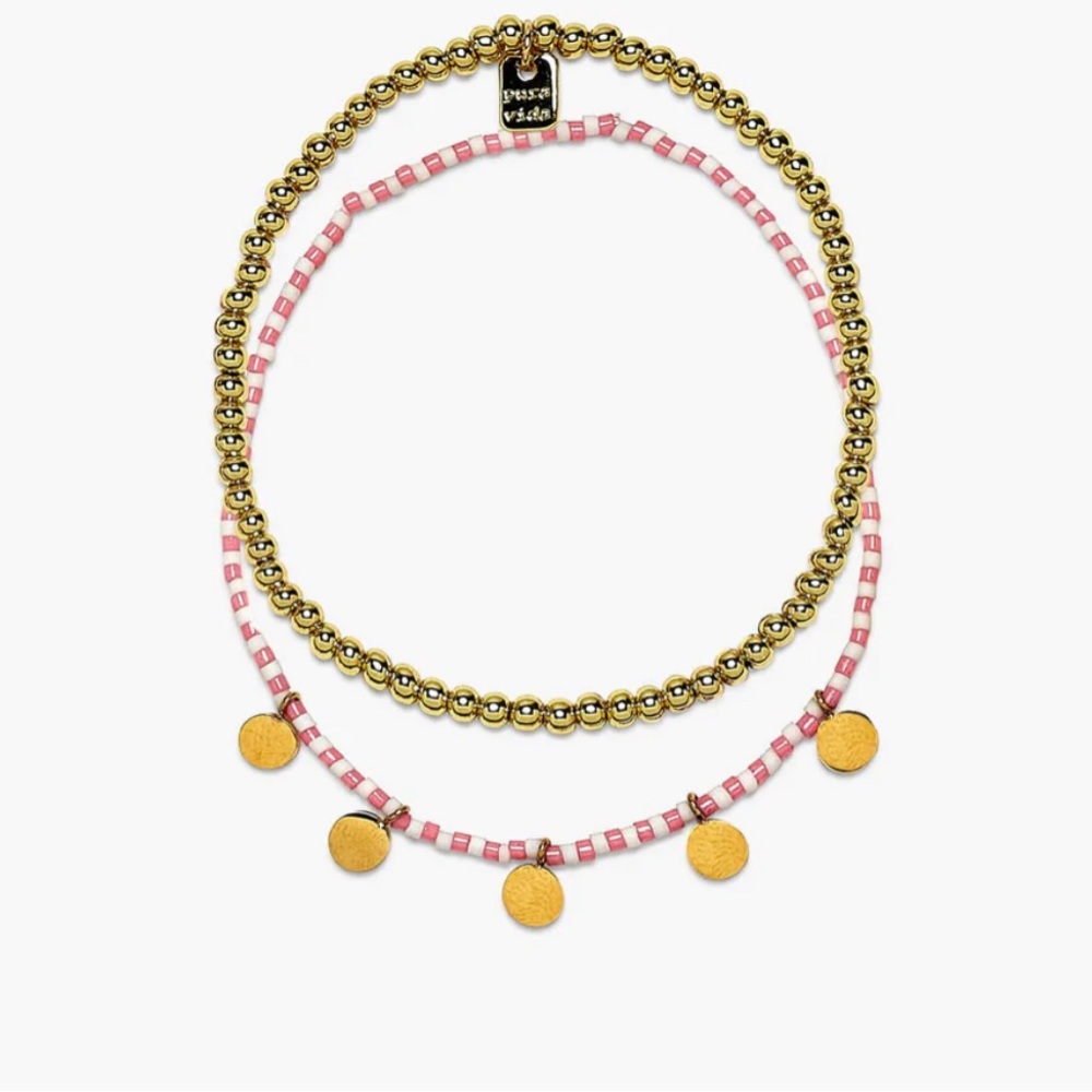 BRAND NEW CABANA STRETCH BRACELET SET in Gold